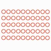 Plastic Loose-Leaf Binder Ring, 50Pcs Red Round Book Ring Clips