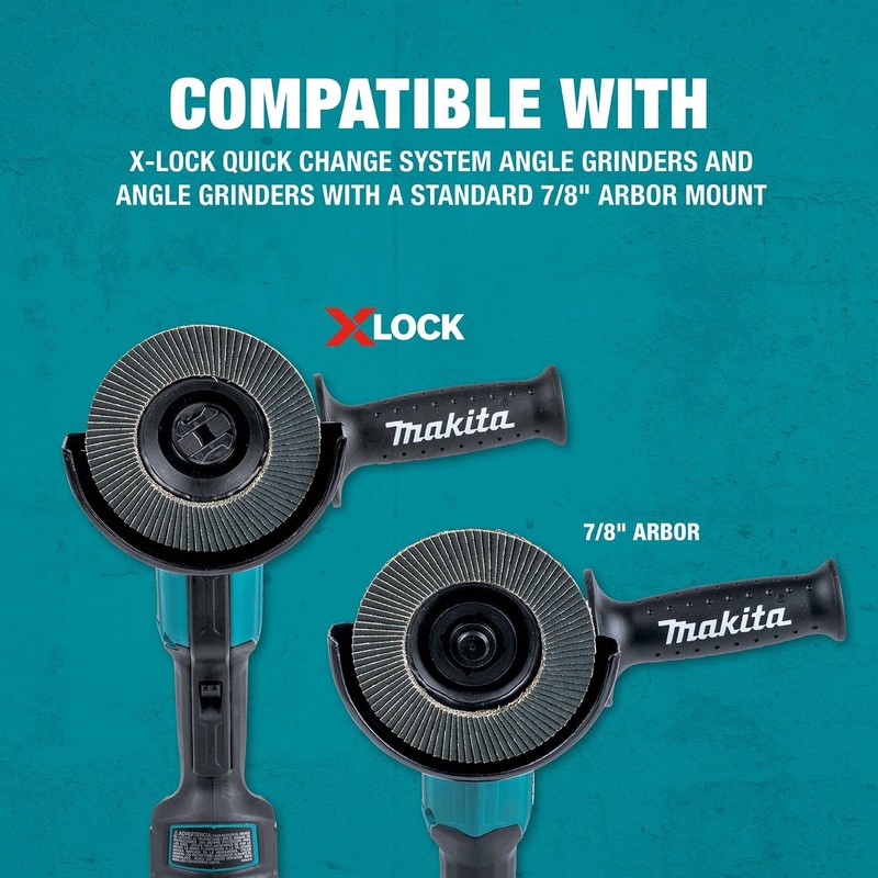 Makita T-03919 X-Lock 4‑1/2" 80 Grit Type 29 Angled Grinding