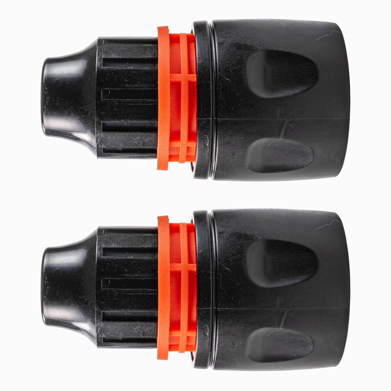 10mm Curly/Spiral Hose Replacement connectors (Pack of 2) Universal Click
