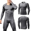 Men's Compression Shirts Long Sleeve, Base-Layer Quick Dry Workout T