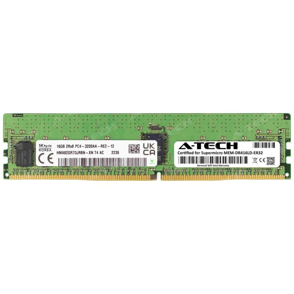 Hynix 16GB PC4-25600 ECC RDIMM Supermicro MEM-DR416LD-ER