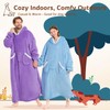L'AGRATY Oversized Wearable Blanket Hoodie for Adults: Premium Sherpa Fleece