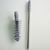 Flexible Toilet Brush Plastic Bathroom Clogging Cleaner Stainless Steel Long