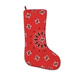 CafePress Red Bandana Traditional Christmas Stocking 7.5"x19"