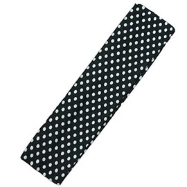 Gym Sports Yoga Headband Stretchy Alice Band Kylie Hair Band Girls Ladies Plain (Black (Polka Dot))