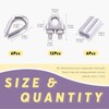 Swpeet 24Pcs M6 (1/4") Wire Rope Accessory Set, Included M6