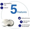 Cotchear 5pcs/Pack CR1632 Button Battery 3V CR1632 Lithium Coin Cell