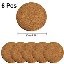 TOPJOWGA Coconut Disc, Coconut Mulch Disc, Pot Cover, Plant Protection, Winter Protection, Coconut Disc for Plants, Plant Protection Mat, Pot Cover, Frost Protection for Winter Protection, Coconut Mat