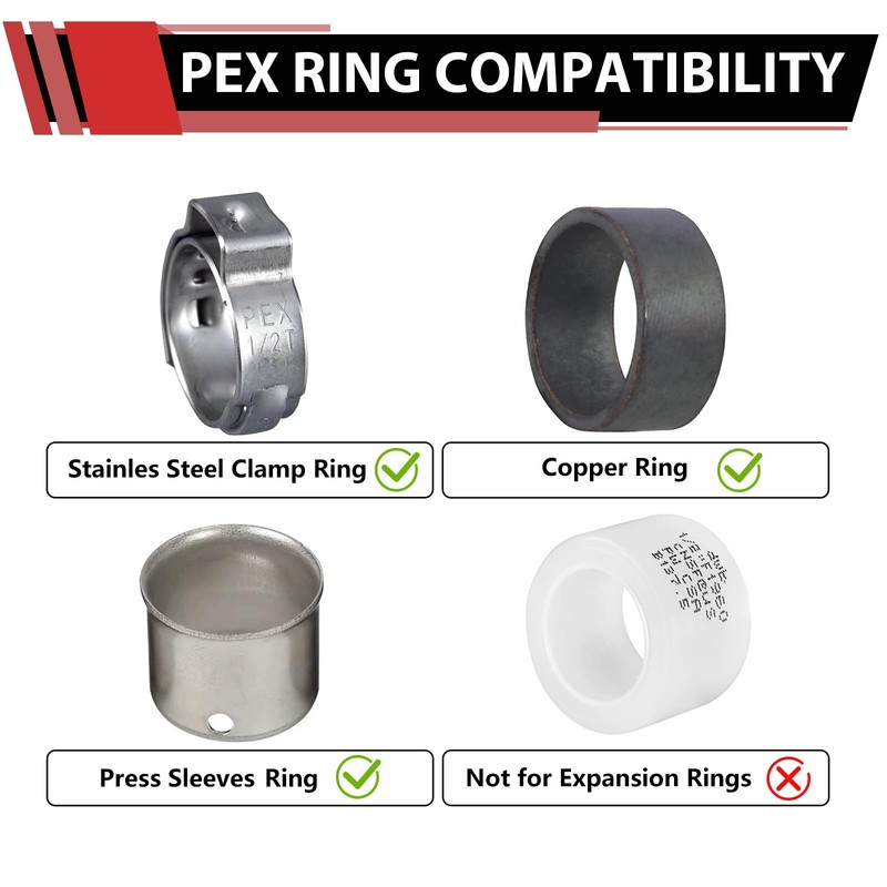 (Pack of 2) EFIELD 1/2 Inch Pex Brass Full Port