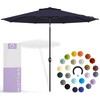 Midtown Umbrellas 10-Year-No-Fade - 8 Ft - UV Proof Navy