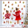 JUNEBRUSHS 57 Pcs Winter Christmas Gingerbread Cutouts, Large Paper Gingerbread