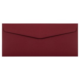 JAM PAPER #10 Business Premium Envelopes - 4 1/8 x 9 1/2 - Dark Red - 100/Pack