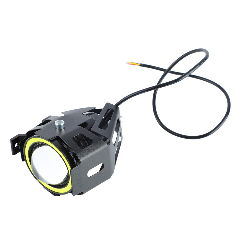 Projector Lens Motorcycle LED Headlight Front Extraposition Light Angel Eye