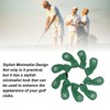 9pcs Golf Club Cover PU Leather Stylish Portable Golf Head