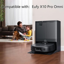 Yivy 29 Pack Replacement Parts Compatible with Eufy X10 Pro Omni Robotic Vacuum Cleaner,2 Main Brushes,6 Sweeping Brushes,4 HEPA Filters,6 Vacuum Bags,8 Mop Pads,etc.