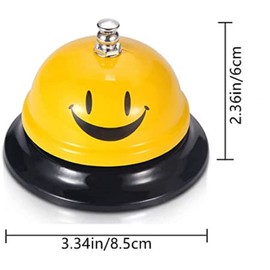 Desk Bell,Call Service Bell, Call Bell，Customer Service Bell.Service Call Bell Metal for Hotel Restaurant Counter Desk Bell Ring Call Front Desk Kitchen Bar Service Call Desk