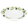 Lashuma Handmade Ceramic Round Serving Bowl Italian Ceramic Olive Design