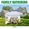 Acepic 2Pcs Instant Canopy Tent Sidewalls for 10x10 Pop-Up Canopy,