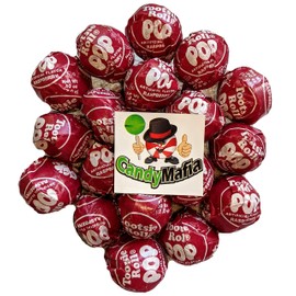 Tootsie Pops 60 Count with Refrigerator Magnet (Red Raspberry)