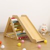 2 in 1 Wooden Climbing Toys, Kids Indoor Gym Playset,3-Sided