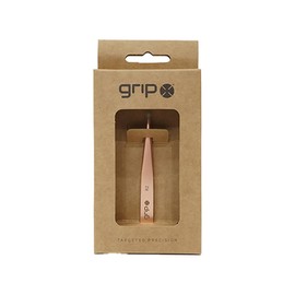 Grip Tweezer Pointed Tip Rose Gold R2 – Precision Stainless Steel Tweezers for Ingrown Hair & Fine Hair Removal – Sharp Tip for Targeted Tweezing – Elegant Non-Slip Rose Gold Finish