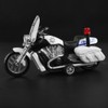 Children Mini Pull Back Toy Alloy Simulation Motorcycle Police Car