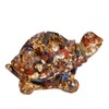 mookaitedecor Resin Crystal Turtle Statue Tortoise Statue Carved Animal for