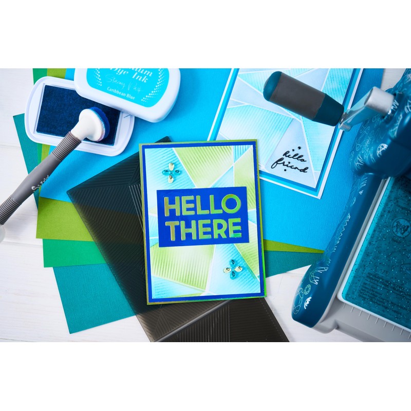 Sizzix 3-D Textured Impressions Embossing Folder Cosmopolitan, Down The Line