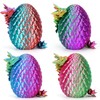 4PCS 3D Printed Dragon Eggs with Dragon Inside, Easter Dragon