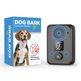 STANWIS Anti Barking Device for Dogs,50FT Effective Range bark Deterrent Device,3 Modes Rechargeable,Fit All Breeds&Size Dog Black,Medium