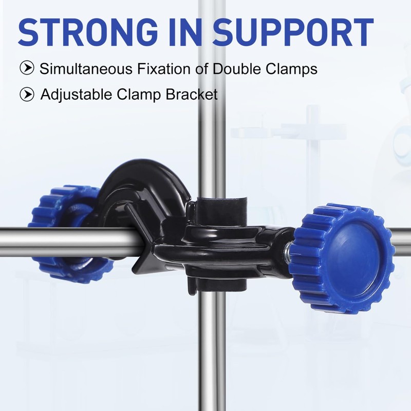 OUNONA 2pcs Adjustable Bosshead Clamp Holder, Lab Heavy Duty Boss