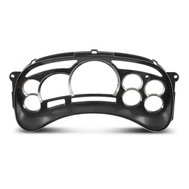 G-PLUS Gauge Cluster Lens Cover Chrome Rings Compatible with Chevy Silverado Avalanche Tahoe GMC Sierra Yukon Suburban 2003-2006
