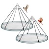 2 Pack Bird Seed Catcher Trays for Hanging Bird Feeder