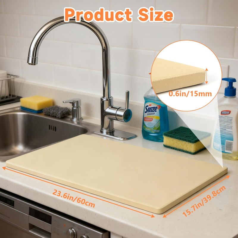 Tcatec Pizza Stone for Grill, 23.6x15.7 Inch Fits 25.6x17.7 inch