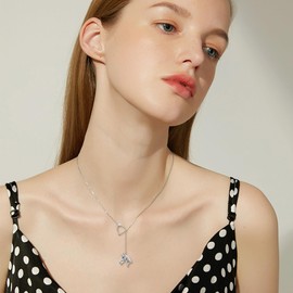 MONGAS Horse Necklace for Women 925 Sterling Silver Horse pendant Horseshoe Y Necklaces Horse Jewelry for Women