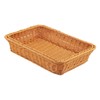 CHUIFAI Pack of 2 Poly Wicker Baskets, Rectangular, 35 x