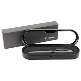 Pilot MR Retro Pop Collection Pluma Estilográfica Punta Mediana, Gris (Metallic Gray/Houndstooth Ring), 0.35 mm