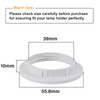 DiCUNO Lamp Shade Reducer Ring for E27, E27 Plate Light
