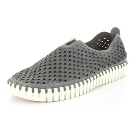 Ilse Jacobsen HORNBÆK Women's Tulip 139 Flat | Slip-On | Low-Top | Grey | 37 EU/7 M US