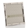 Lawrence Frames Bamboo Design Metal Frame, 4x4, Silver