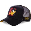 Daffy Cartoon Duck Character Black Baseball Adjustable Snapback Cap/Hat