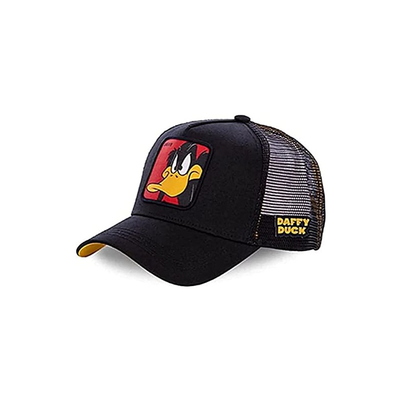 Daffy Cartoon Duck Character Black Baseball Adjustable Snapback Cap/Hat