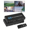 HDMI Multiviewer Switch 4X1, WrixWric HDMI Quad Multi-Viewer Seamless Switcher