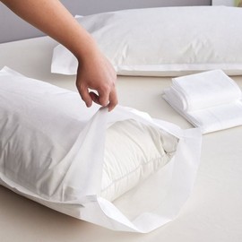 Disposable pillow cover 20p sanitary products travel pillow cover non-woven cover set white 20p