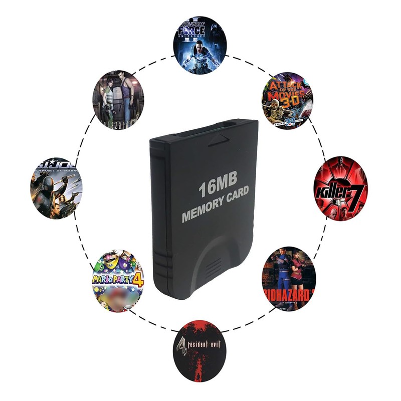 Memory Card for Gamecube, 16MB(251 Blocks) High Speed Game Memory