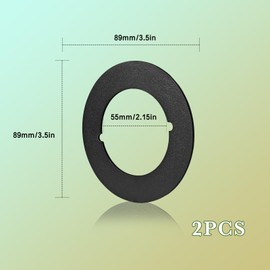 2PCS Door Knob Covers,Scar Plates for Door Knob,Door Handle Reinforcement Plates,Door Hole Cover Plate,Deadbolt Cover Plate,Door lock Plate,Door Handle Cover Filler Fixing Repair Backplate(Matte Black