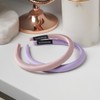 Ladies Classic Solid Color Satin Headband - Color: Lavender