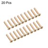 sourcing map M6x40mm Furniture Bolt Hex Socket Drive Round Head
