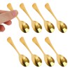 Penitue 8pcs Mini Stainless Steel Spoons, 7.3x1.7cm/2.9x0.67in Tiny Cute Small