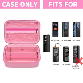 Case Compatible with Skight/for LOLSSA/for Teffim/for Hafuloky/for Frarome/for ILTIDE Tire Inflator Portable Air Compressor, Car Air Pump Storage Holder for Air Tube & Accessories (Box Only)- Pink